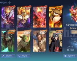 Küresel 650 üstü 3 legendli hesap şanlı mistik