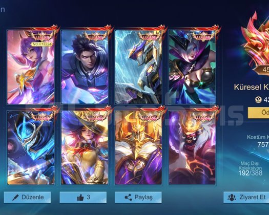 8 LEGEND/45 SARI/45 PEMBE/757 SKIN
