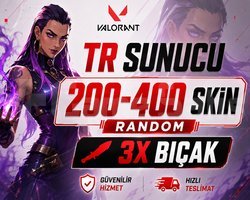 TR SUNUCU / 200-400 SKİN 3X BIÇAKLI DOPDOLU RANDOM