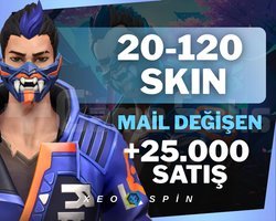 20-120 SKİN | MAİL DEĞİŞEN | UVİP+ | 35,000 SATIŞ