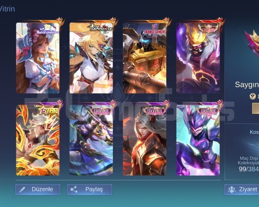 Dolu dolu temiz 316 skin li hesap